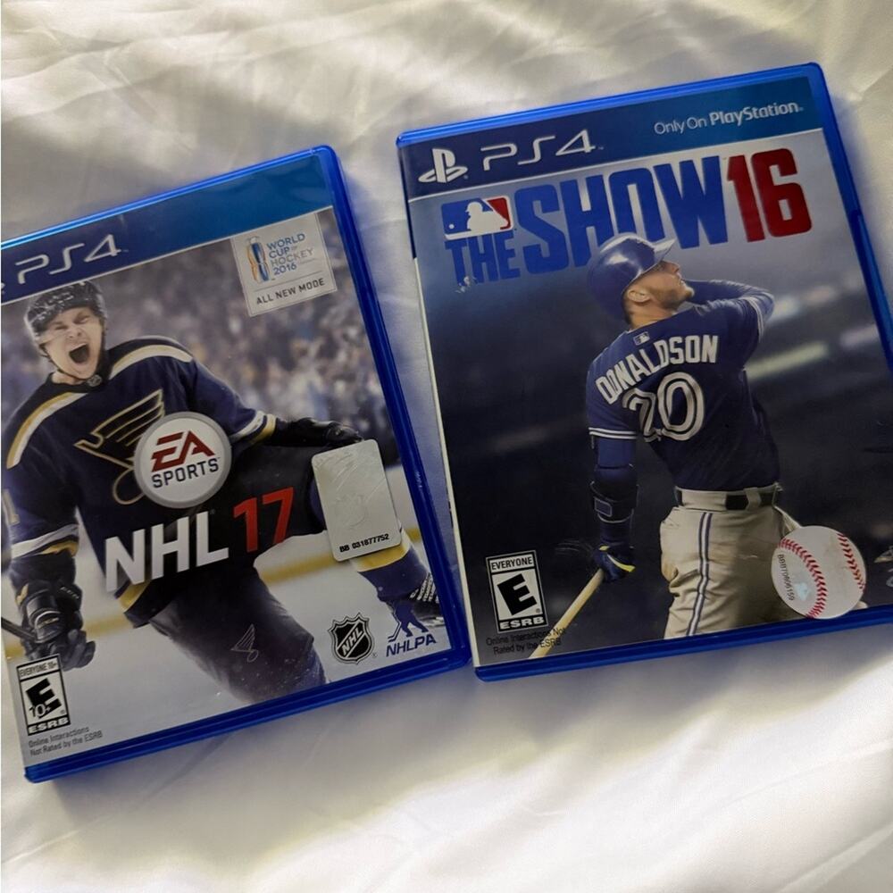 EA Sports NHL 17 and MLB The Show 16 PS4 Game Set